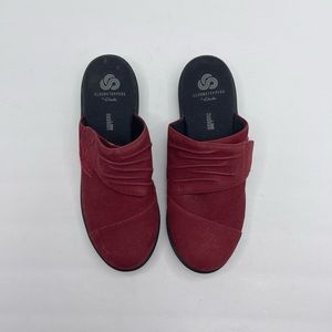 Clarks Cloudstepper Slip On Size 6 Cherry, Sillian Rhodes.
